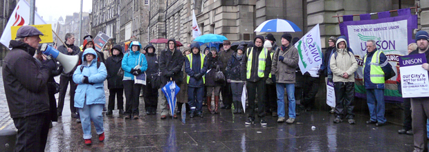Malcolm with members of the Opening Doors scheme in the garden lobby of the Scottish Parliament buildings